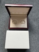 Pudełko mahoniowe na 2 monety w kapslach o średnicy 32 mm /10zł/