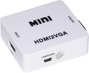 Mini konwerter HDMI na VGA do 1 urządzenia HDMI z wideo VGA