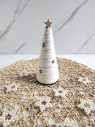 Ręcznie robiona choinka ze sznurka w stylu boho naturalna minimalistyczna 