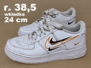 buty NIKE AIR FORCE 1 r. EUR 38,5 24 cm białe stan bardzo dobry