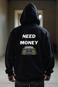 Męska Czarna Bluza M Need Money BMW