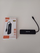 Hub USB C, Adapter USB ZESKRIS 6 w 1, 4K