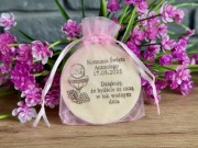 Drewniane podziękowanie komunia prezent pamiątka dla gości opakowane magnes