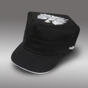 Nowa czapka z daszkiem Rogatywka czarna z białym Orłem