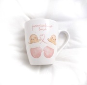 ładny kubek z porcelany, ciastek kubek pierniczkowe love kubeczek