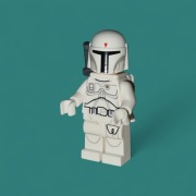 Lego Star Wars Boba Fett White SW0631
