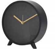 Budzik w stylu RETRO Zegar Czarny MAT 14 cm