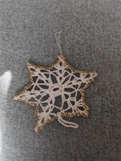 Gwiazdka ręcznie robiona Do powieszenia na choince