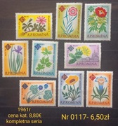 Znaczki flora:0117: kwiaty- Rumunia 1961r **