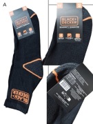 Skarpety robocze BLACK+DECKER 3 pary 4346 wzmocnione oddychające