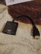 KONWERTER HDMI DO VGA D-SUB KABEL ADAPTER MONITOR PRZEJŚCIÓWKA