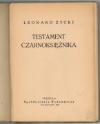 Testament Czarnoksiężnika - Leonard Życki 1948