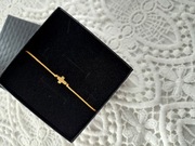 Krzyżyk Minimalistyczna bransoletka sznurkowa krzyż