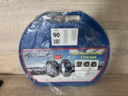 Łańcuchy śniegowe KNS 90 – 9 mm – nieużywane – komplet – walizka