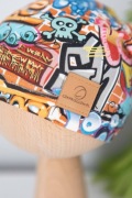 Czapka jednowarstwowa S 52-56cm – graffiti dzianinowa Czapkizglow.pl