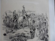 Litografia francuska XIX w .- SOMOSIERRA, KOŃ, UŁAN 