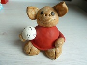 Figurka świnki Anglia lata 90