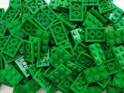 LEGO 3021 2x3 płytka zielony green komplet 50 szt NOWY