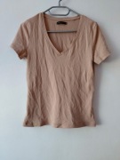 Koszulka beżowa jasna roz.M firmy mohito wymiary opis