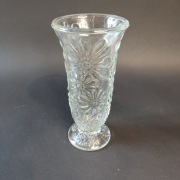 Wazon szklany masywny - UNION BOHEMIA -motyw kwiatowy wer.2