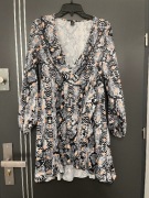 Shein sukienka modny wzór węża skóra hit blog roz.38