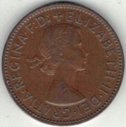 Wielka Brytania half penny 1/2 pensa 1955 - 25,4 mm - nr 3