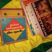 stare   planszowe gry z  PRL : Samotnik Mini młynek  do guti  kompletne  