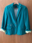 Zielona marynarka, ZARA Trafaluc, rozmiar XS / S
