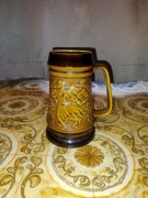 Kufel pułowice z PRL-U ozdobny 