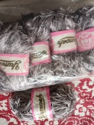 Włóczka fantazyjna Yumosh 7x100 g Popiel trawka