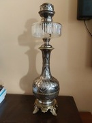 Lampa naftowa srebrzona - przeł.XIX/XX w.