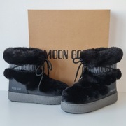 Moon Boot Ltrack Tube Faux-Fur Czarny Black