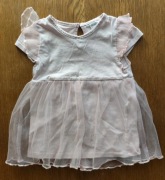 sukieneczka z tiulem -kpudrowy róz -rozmiar -86/92cm