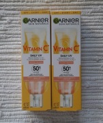 ZESTAW 2x GARNIER VITAMIN C rozświetlający fluid z spf50+ do twarzy