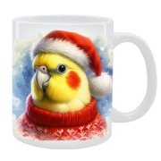 KUBEK Papuga Nimfa NA ŚWIĘTA, PREZENT, PERSONALIZOWANY, 24HWYS