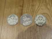 Rosja ZSRR - 2 monety 1 Rubel 1965  1970 LENIN, 200000 karbowańców Ukraina