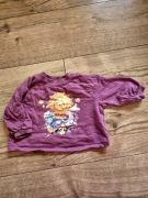 Next bluza dresowa fioletowa kolorowa nadruk 74