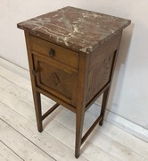 GUSTOWNA KOMODA Z MARMUREM SECESJA DĄB STAN BDB TRANSPORT CAŁA POLSKA 