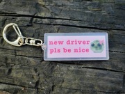 Smutny chomik sad hamster breloczek 