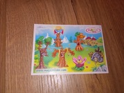 Instrukcja obsługi ulotka karteczka od kinder niespodzianki drzewo