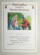 DYPLOM PAMIĄTKA ROCZNICY CHRZTU ŚWIĘTEGO