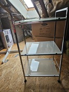 Regał łazienkowy, półki szkło hartowane, porządny