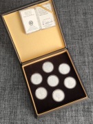 Kolekcja Replik Królewskich 7 Monet Polskich Monety Srebro Medale 925