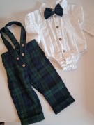 Elegancki komplet dziecięcy w kratkę 