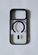 Etui/case przezroczyste z magsafe czarne iPhone 17 pro