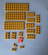 Lego Plate Płytki żółte (16 sztuk)