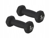 Zestaw hantli 2x1 kg hantle do ćwiczeń ciężarki z powłoką PVC Crivit