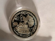 3 ruble srebro 900 34,88 g Pierwsza rosyjska ekspedycja arktyczna  1 oz