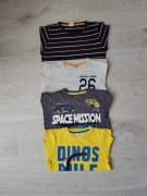Bluzki 134 zestaw t-shirt długi rękaw koszulki bluzka