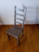 Krzesło Ikea KAUTSBY bejcowane szare brązowe